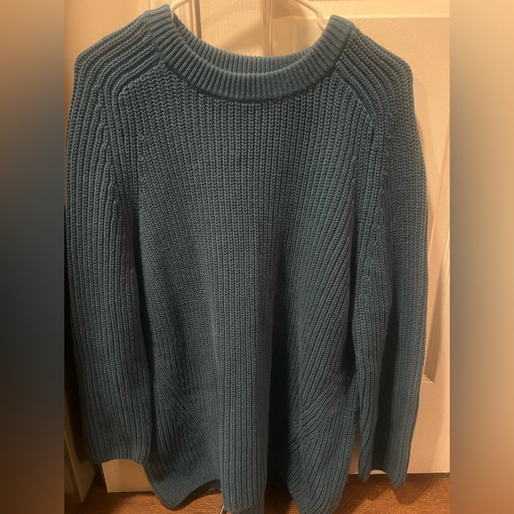 Express Women’s Crewneck Sweater Teal Blue